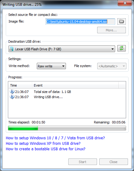 create an ubuntu instalation file on bootable usb for mac